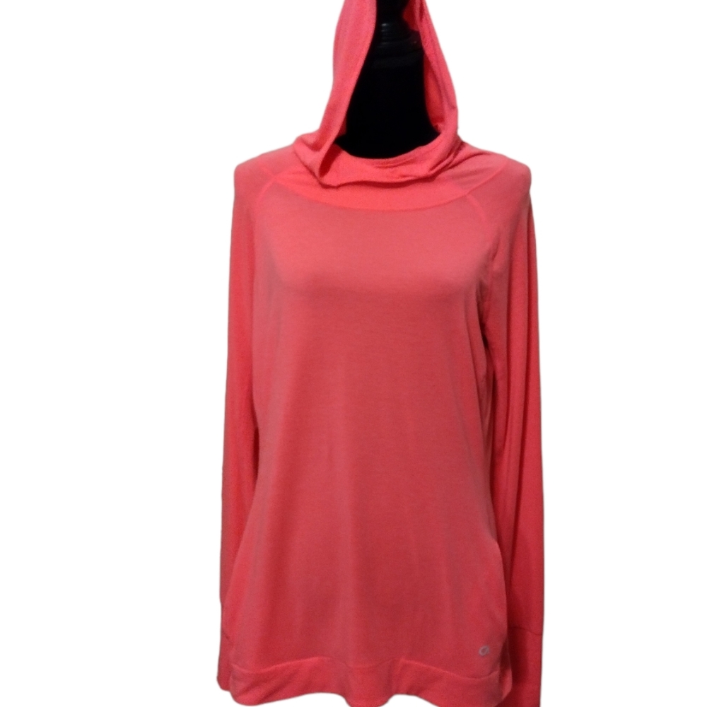 GAP Coral Pink Hooded Pullover Sweatshirt